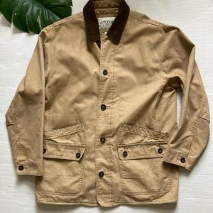 Mens orvis tan chore coat lined large